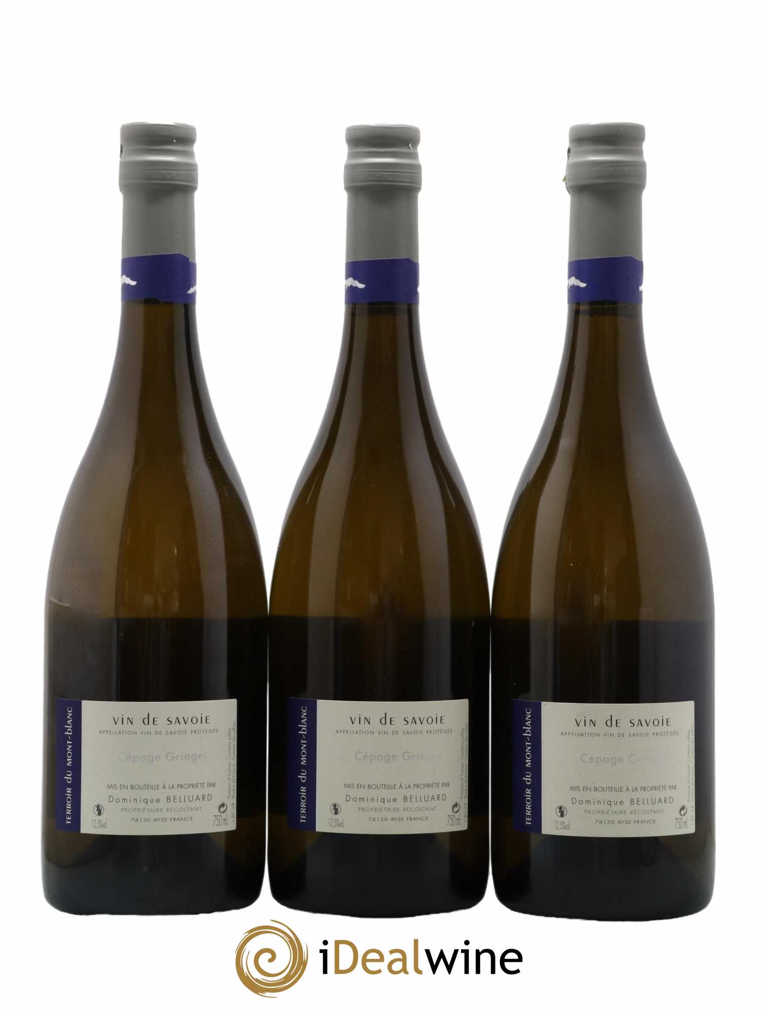 Vin de Savoie Les Alpes Domaine Belluard  2019 - Lot de 3 Bouteilles