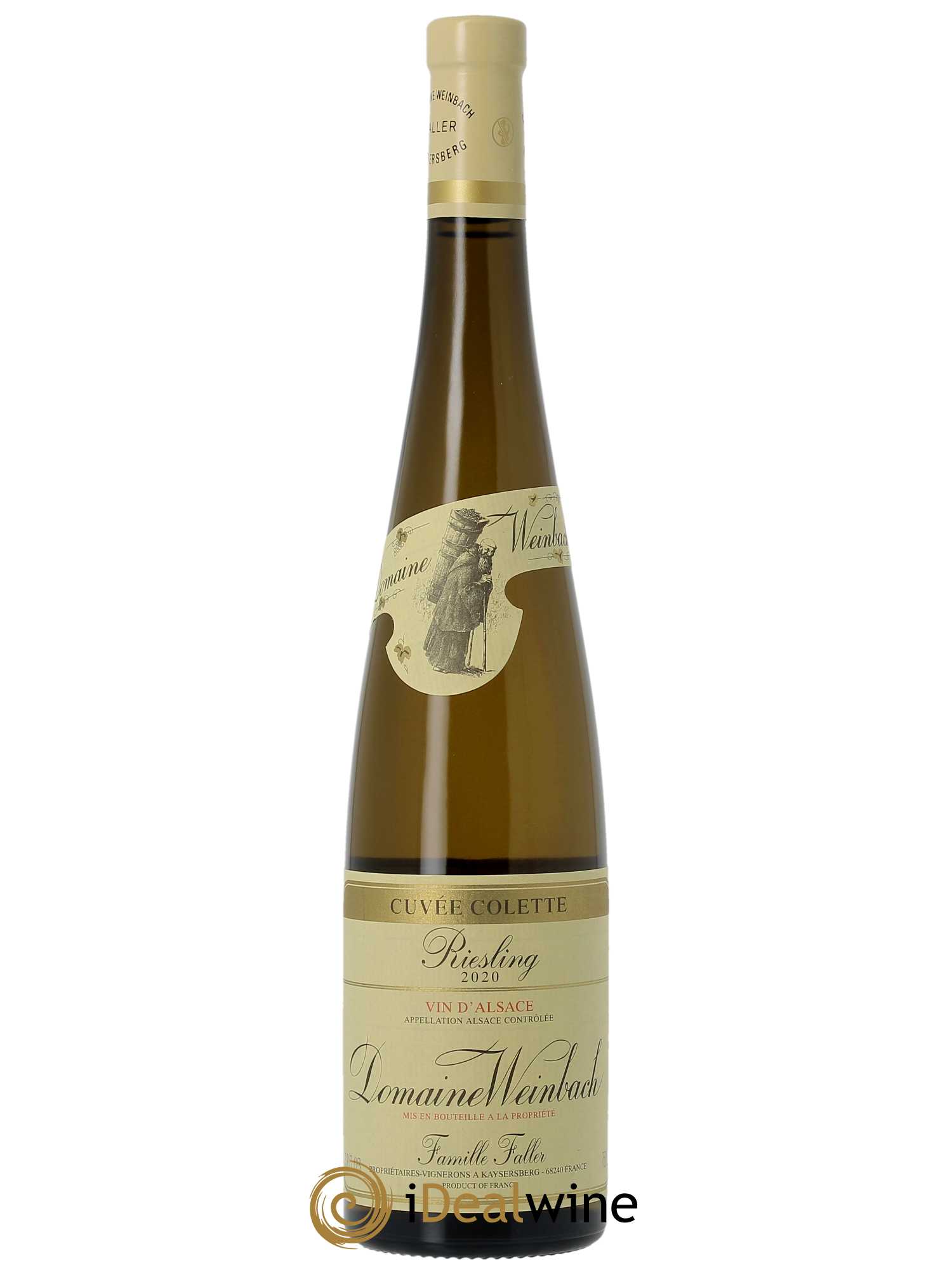 Alsace Riesling Cuvée Colette Weinbach (Domaine)  2020 - Lot de 1 Bouteille