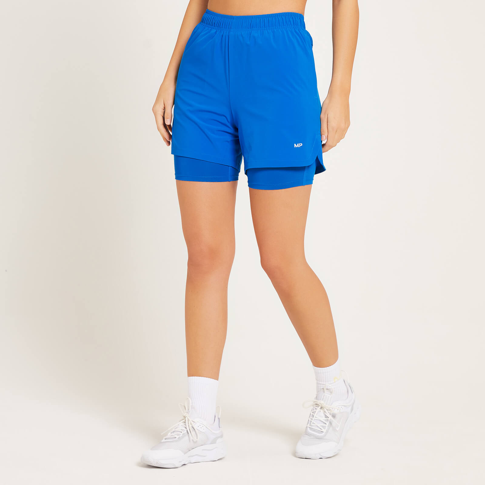 Short d’entraînement 2-en-1 MP pour femmes – Bleu pur