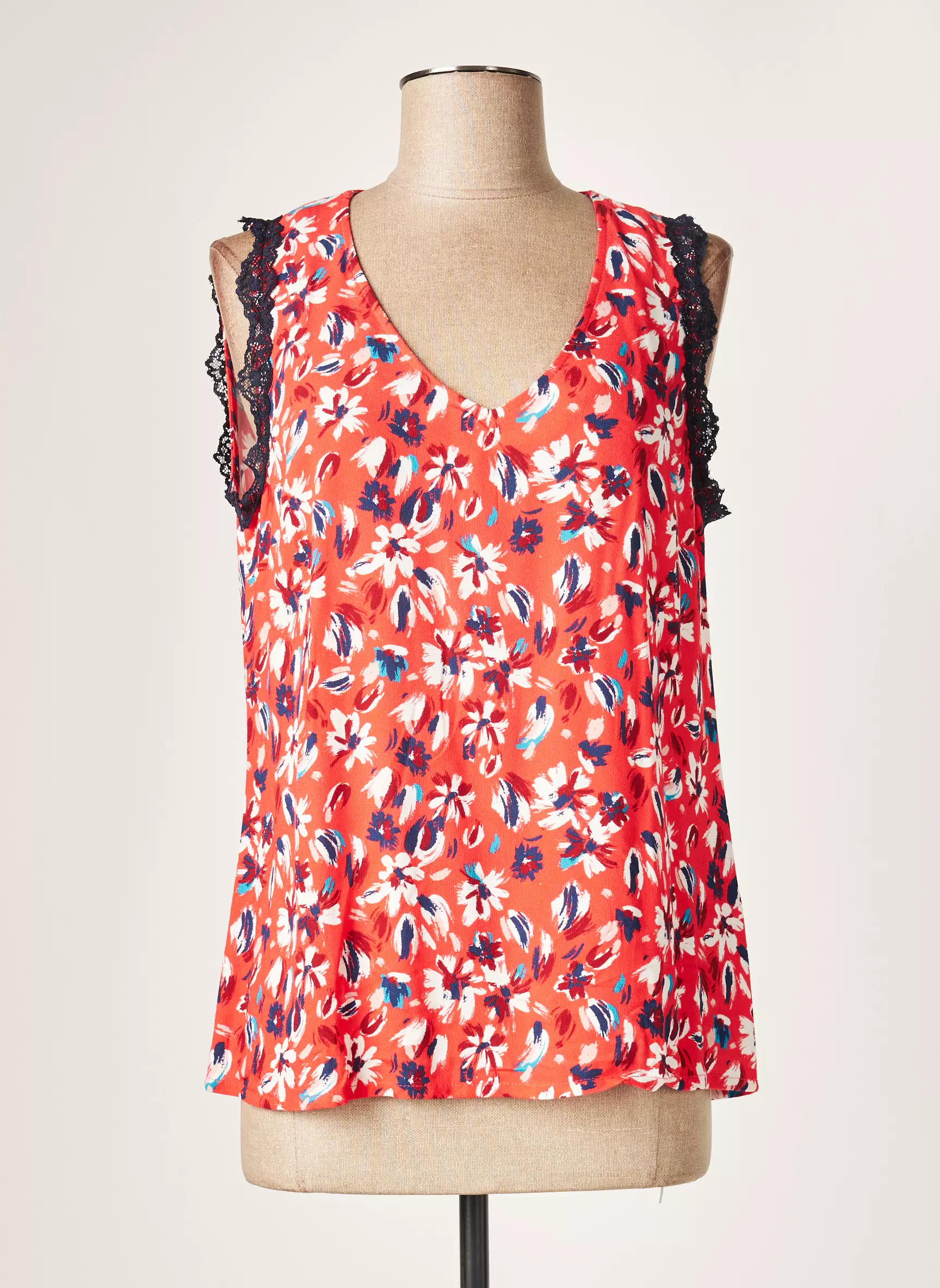 Mae Mahe Polos Femme couleur rouge