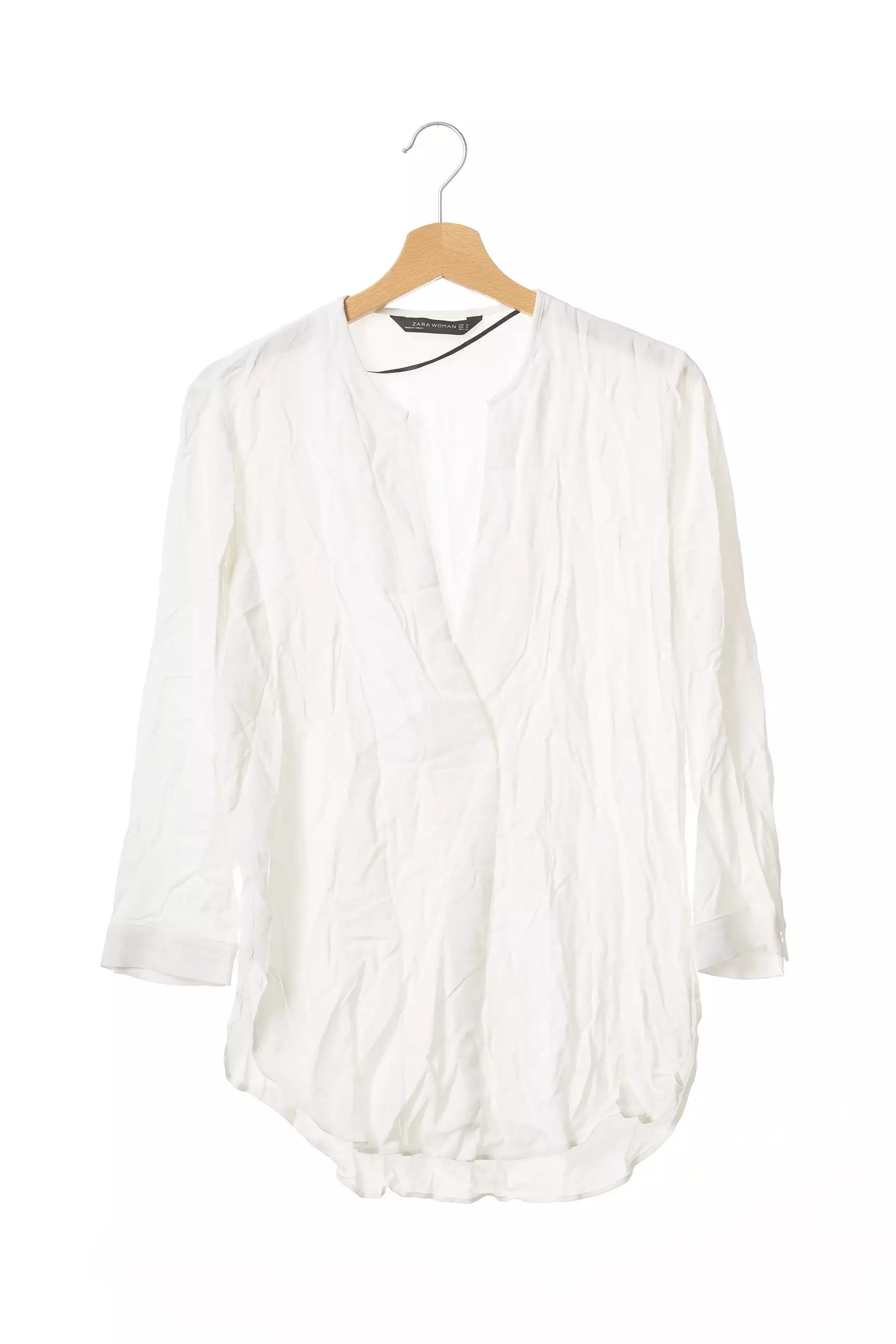Zara Tuniquemanchelongue Femme couleur blanc