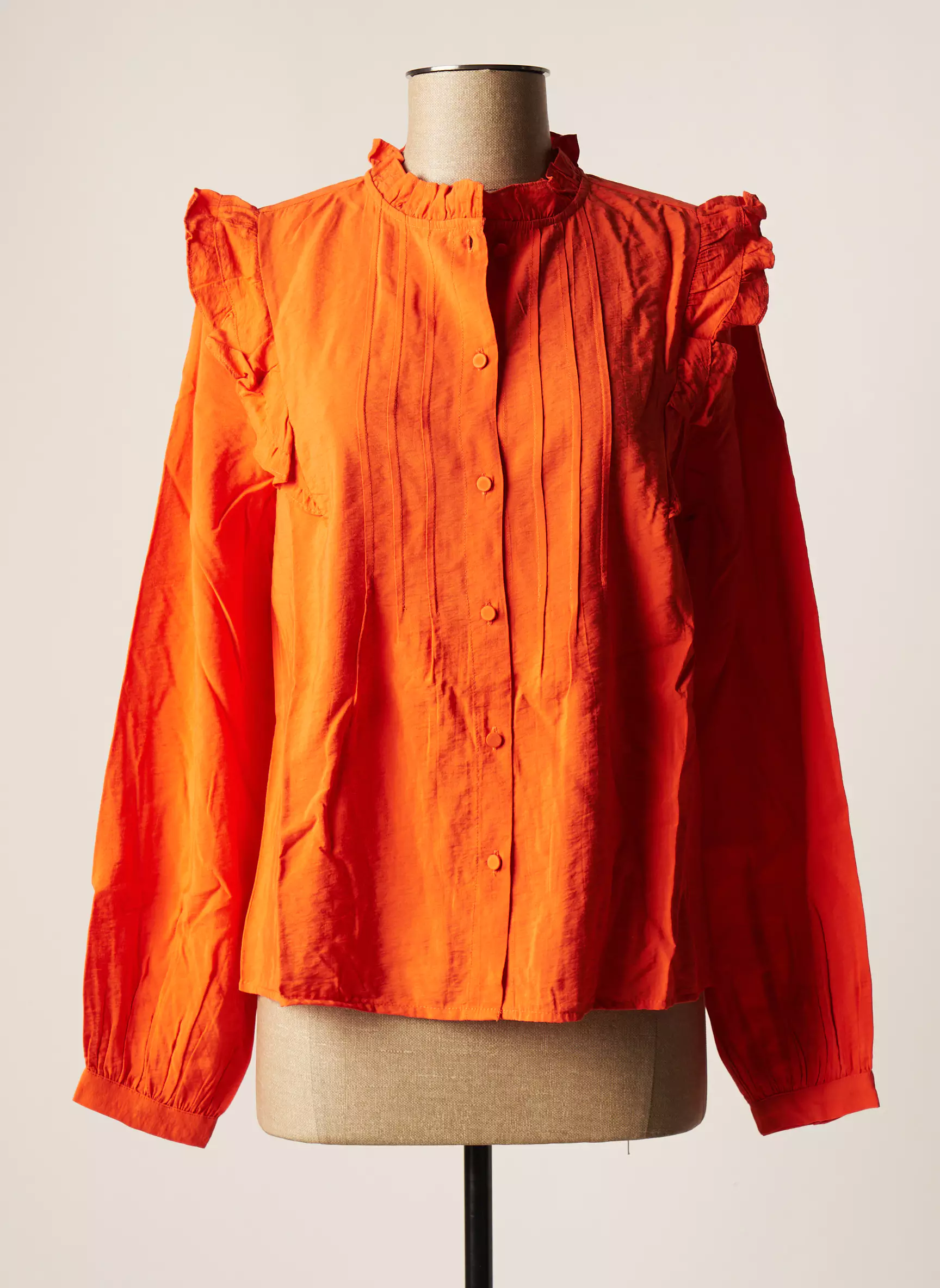 Vila Chemisiers Femme couleur orange