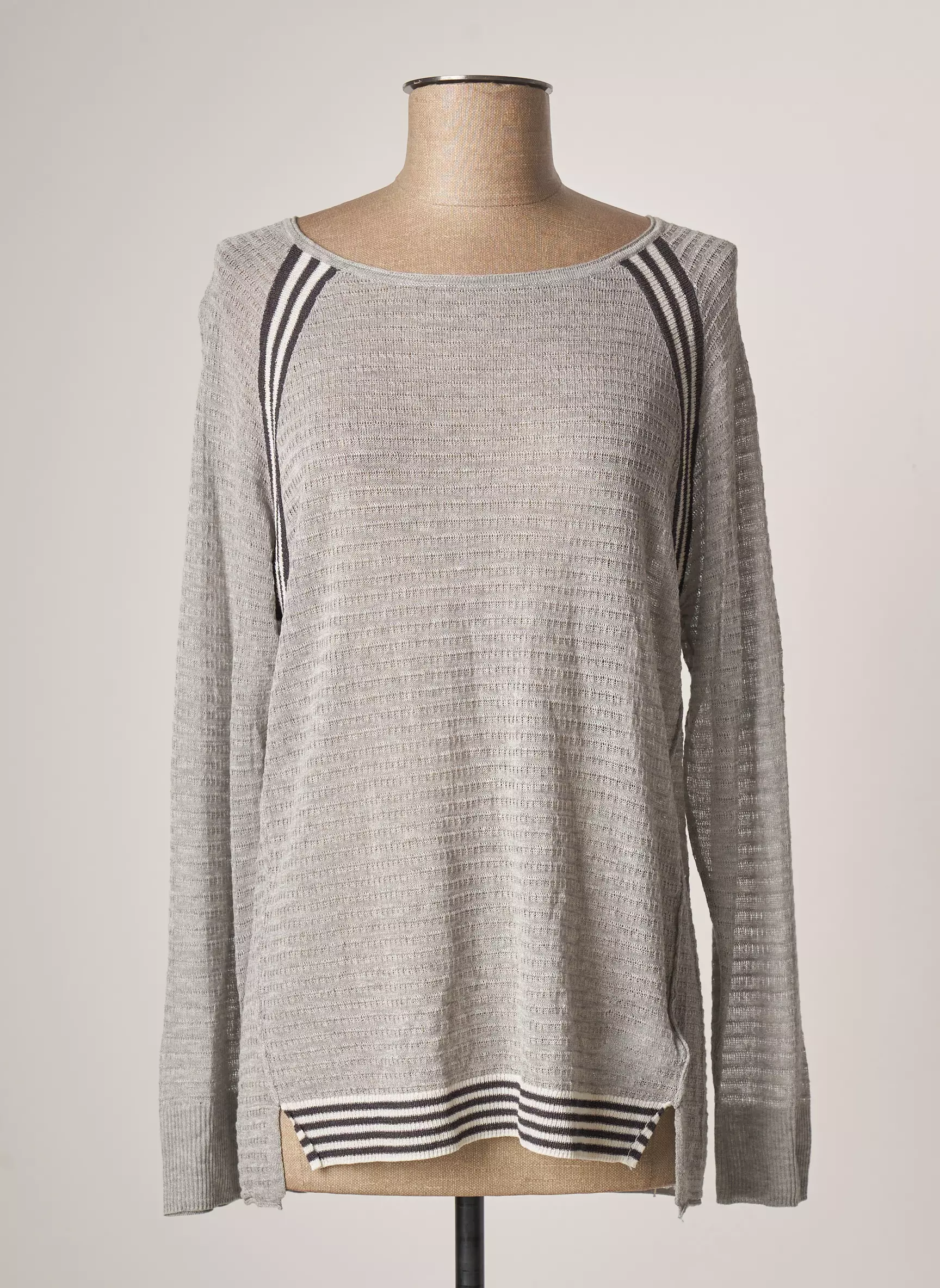 Sandwich Pulls Femme couleur gris