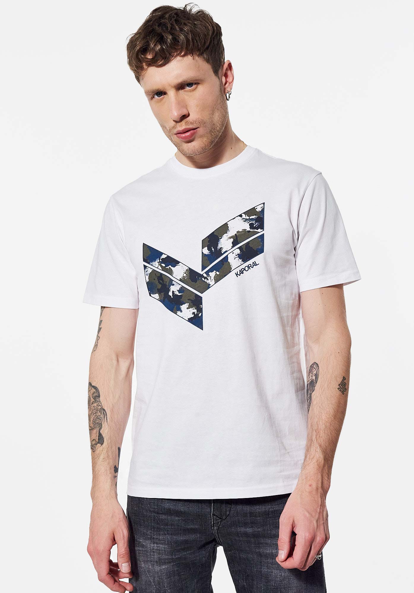 BRYZO  T-shirt blanc Homme en 100% coton bio
