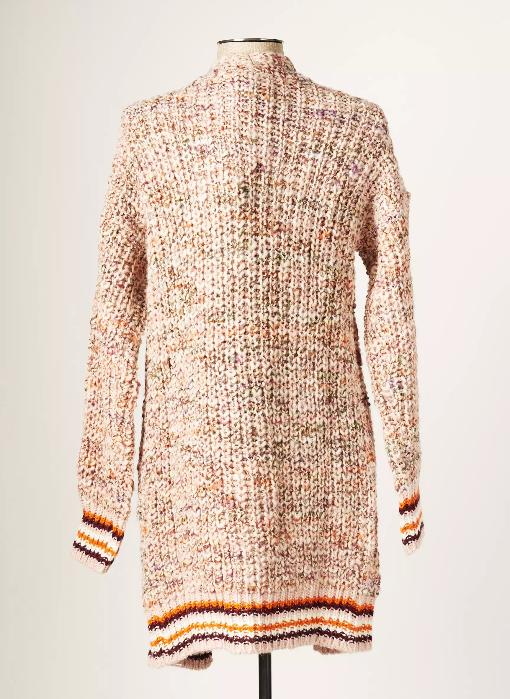 Blanc Boheme Cardigans Femme couleur rose