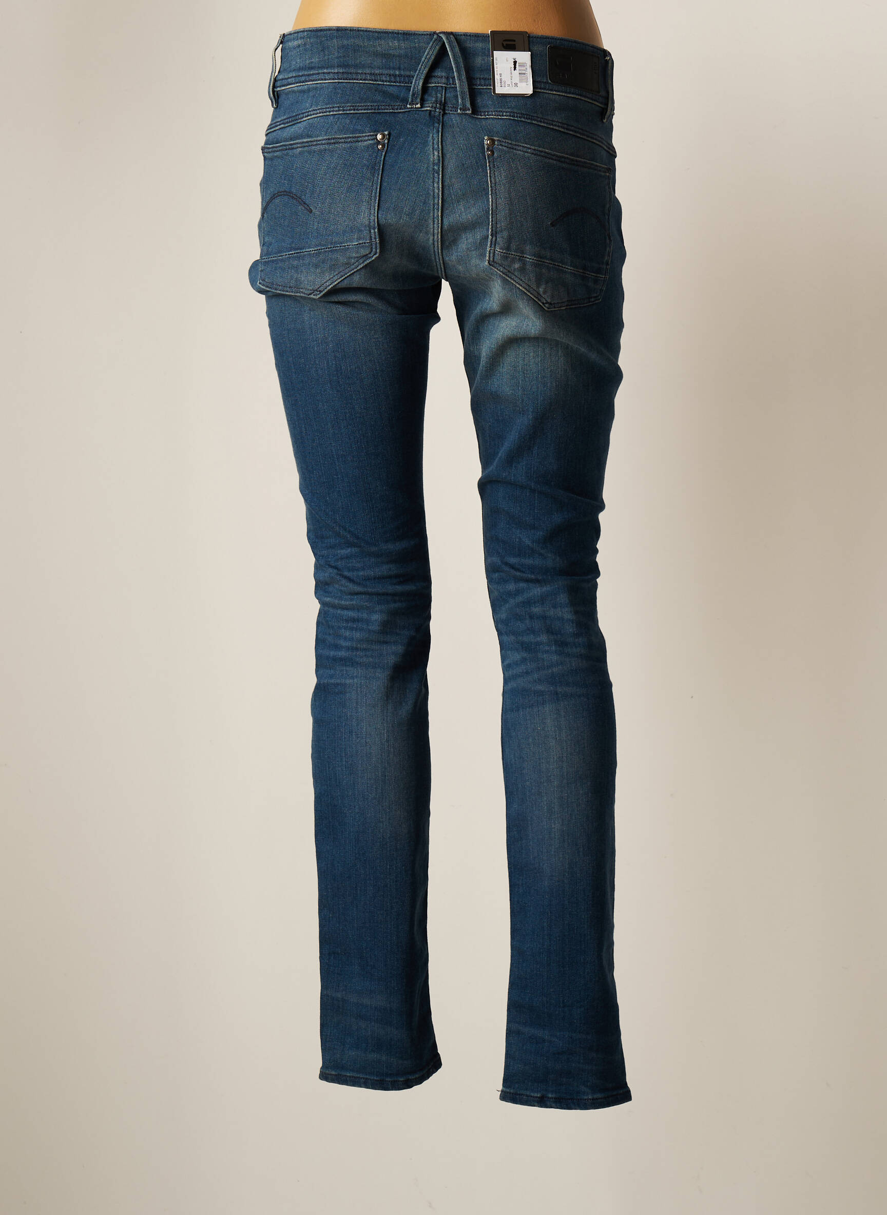 G Star Jeans Skinny Femme couleur bleu