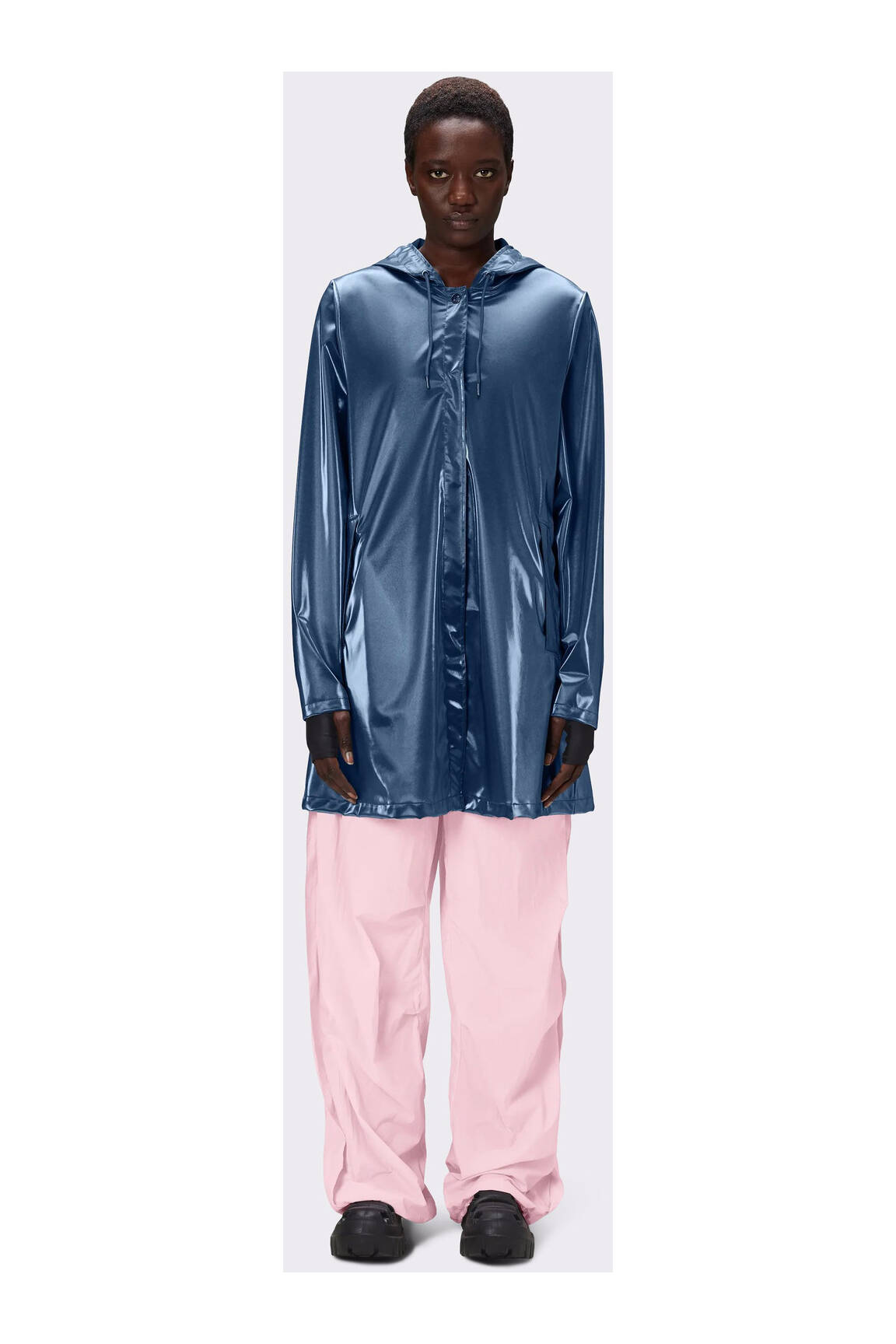 Rains Impermeables Trenchs Femme couleur bleu