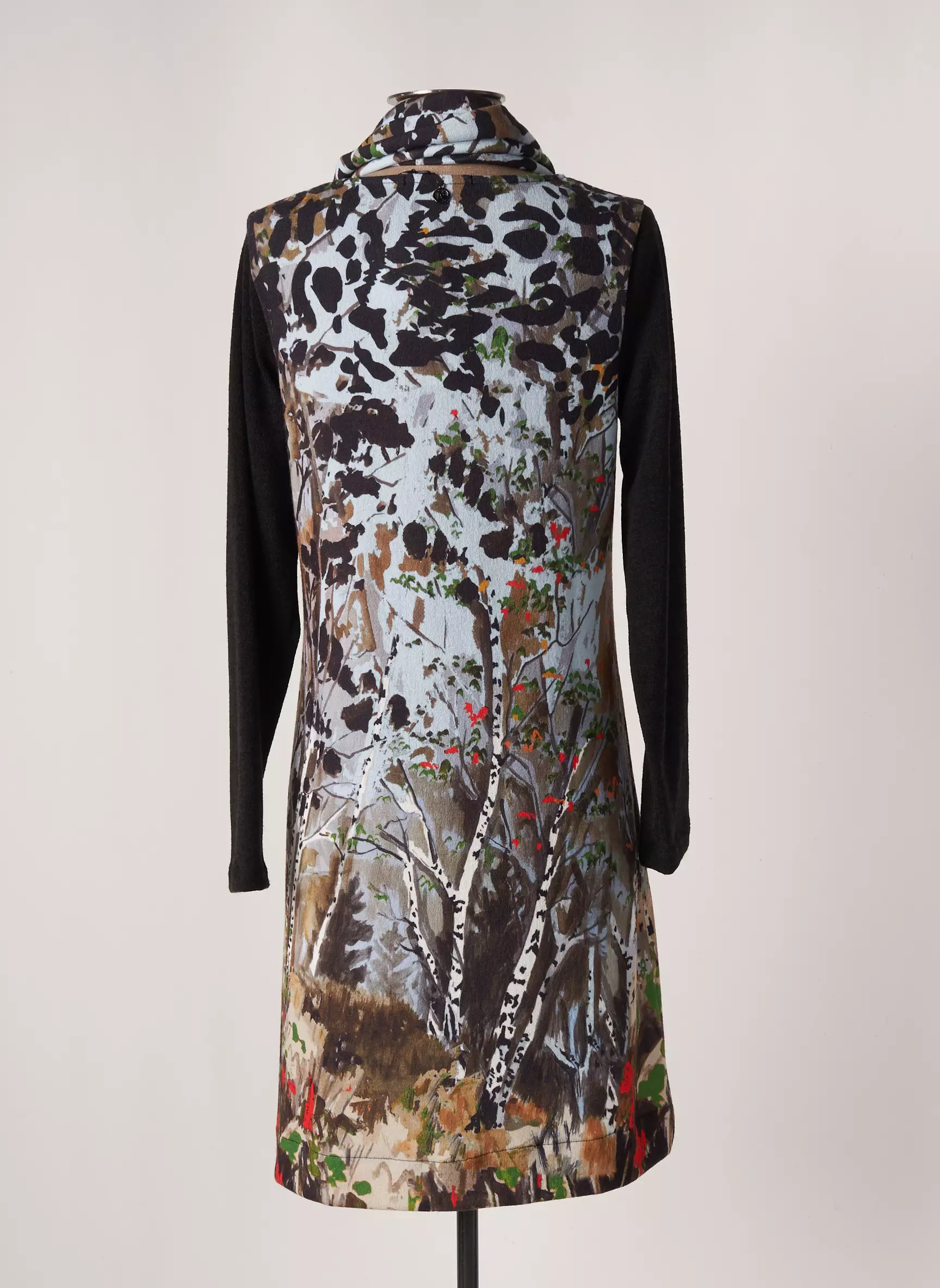 Maloka Robes Mi Longues Femme couleur noir