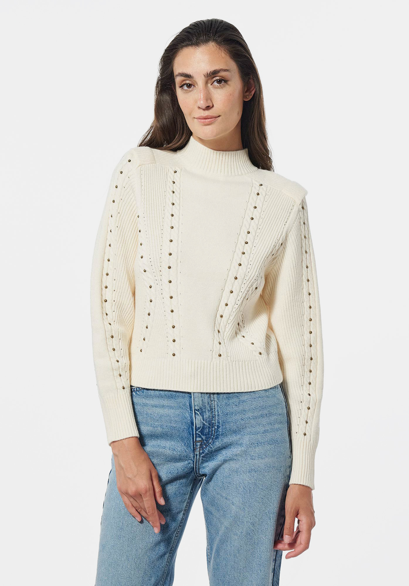 FORDI  Pull épais blanc Femme
