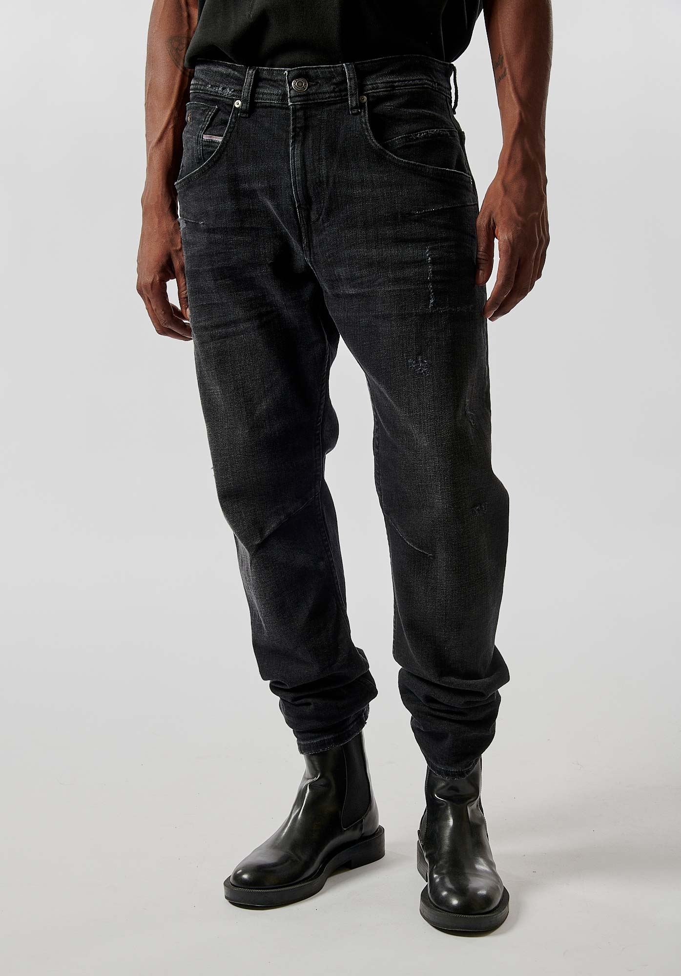 RAZED  Jean relaxed cropped Homme