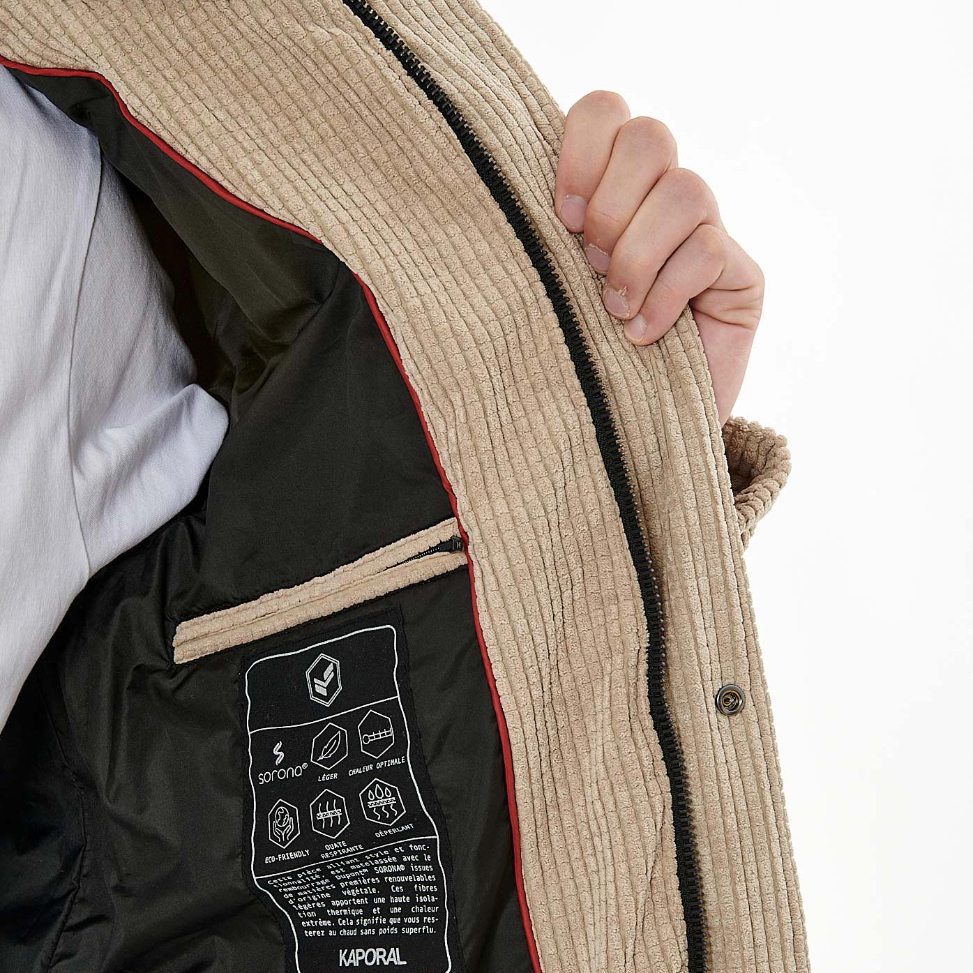 CALLO  Doudoune beige homme