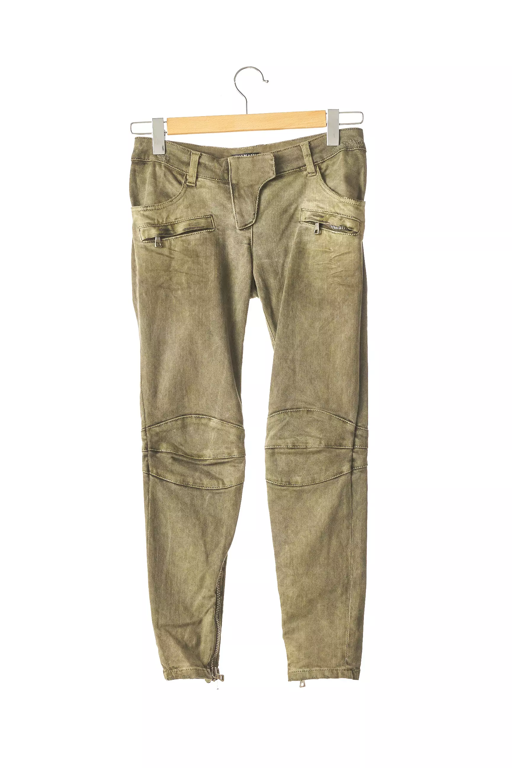 Balmain Pantalon7 8 Femme couleur vert