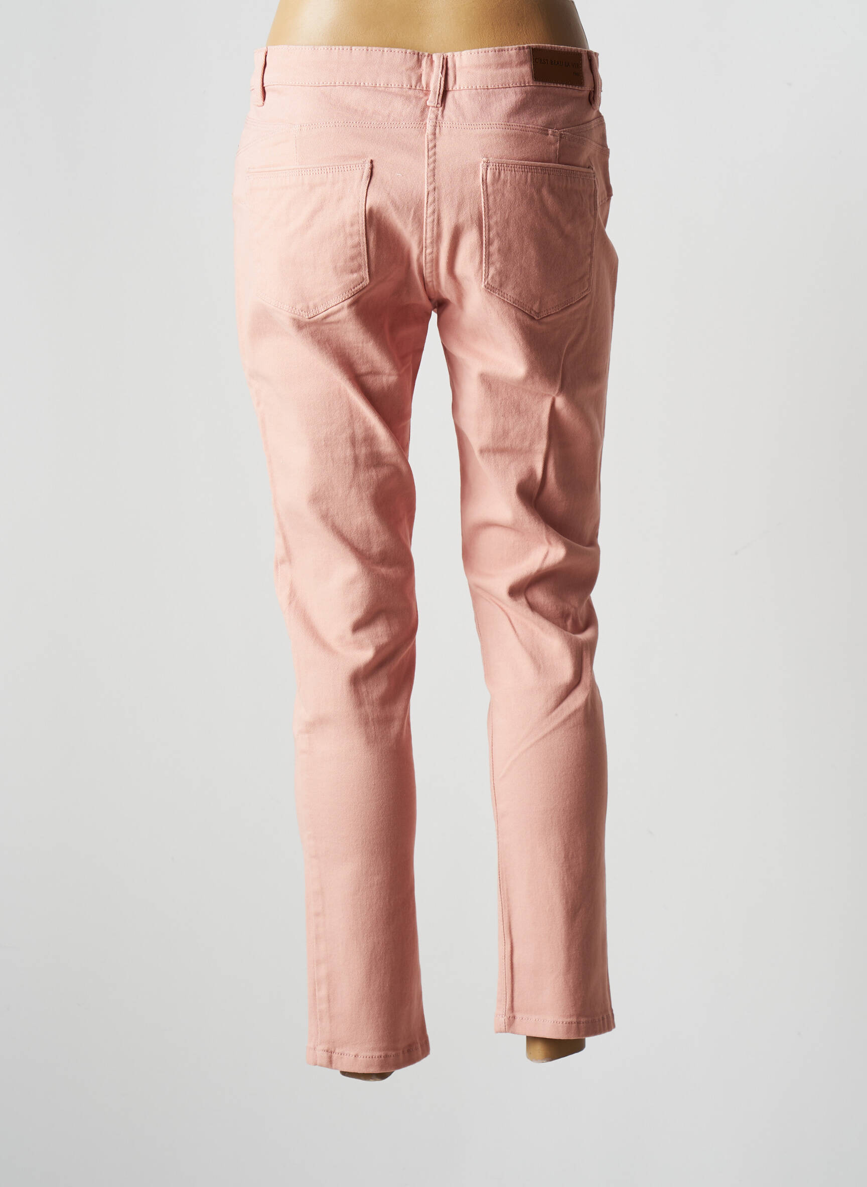 C Est Beau La Vie Jeans Coupe Slim Femme couleur rose