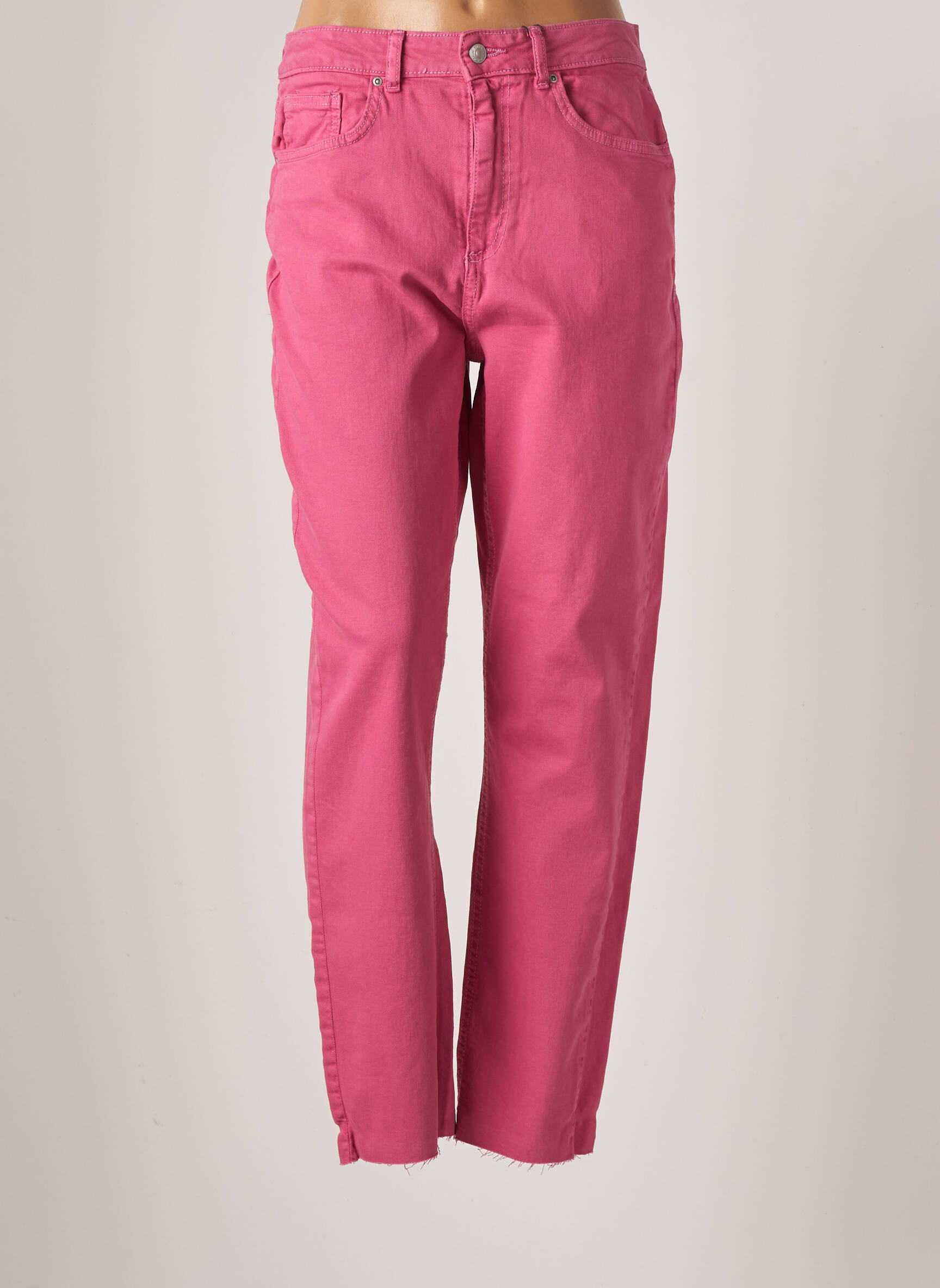 B Young Jeans Coupe Droite Femme couleur rose