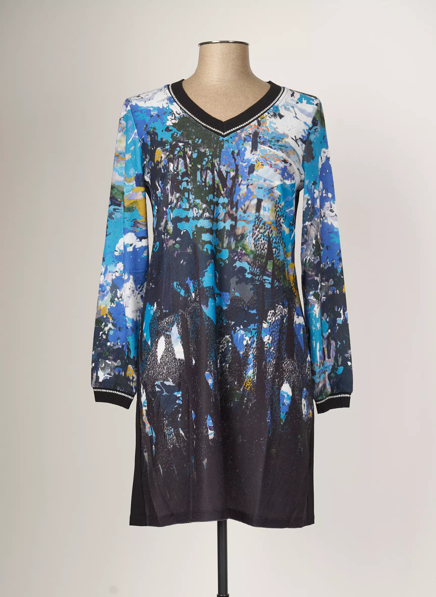 Maloka Robes Mi Longues Femme couleur bleu