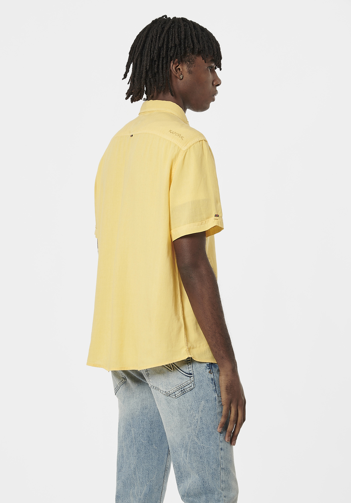 MAYO   Chemise jaune Homme