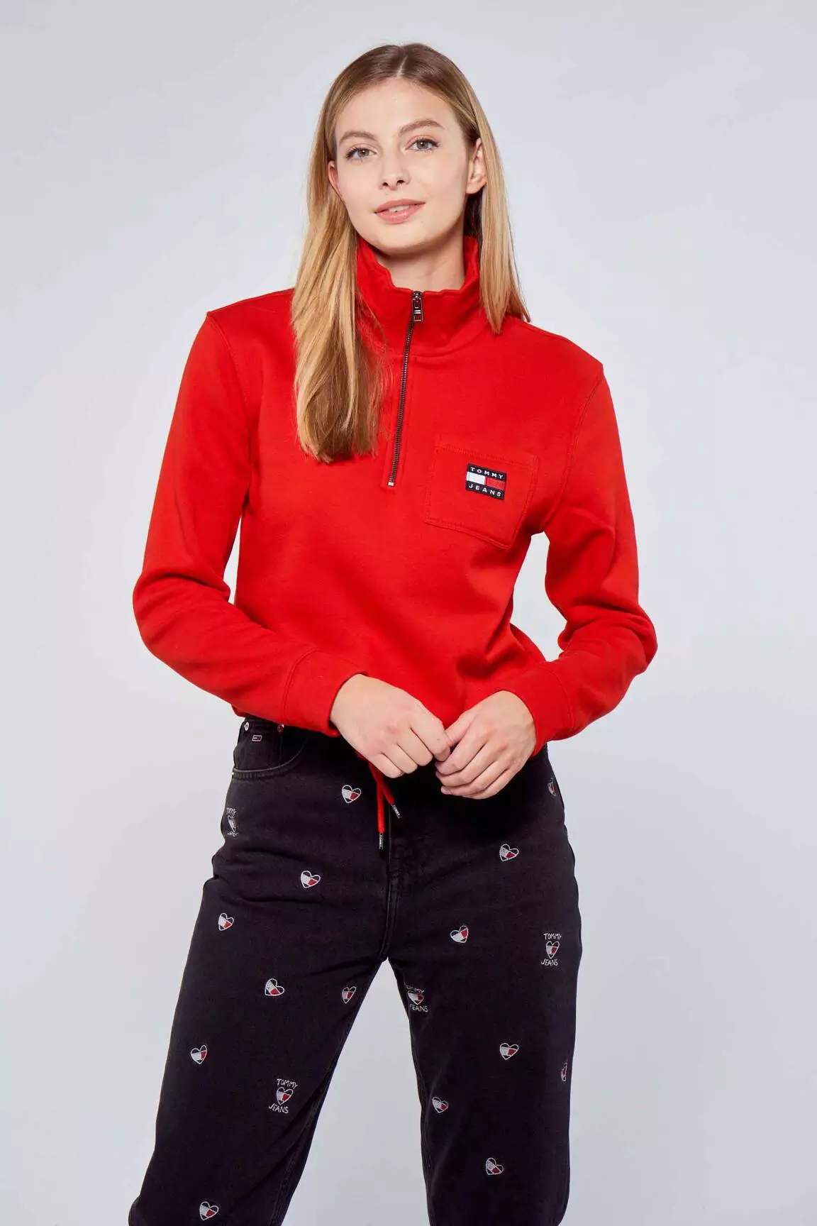 Tommy Hilfiger Sweats Femme couleur rouge
