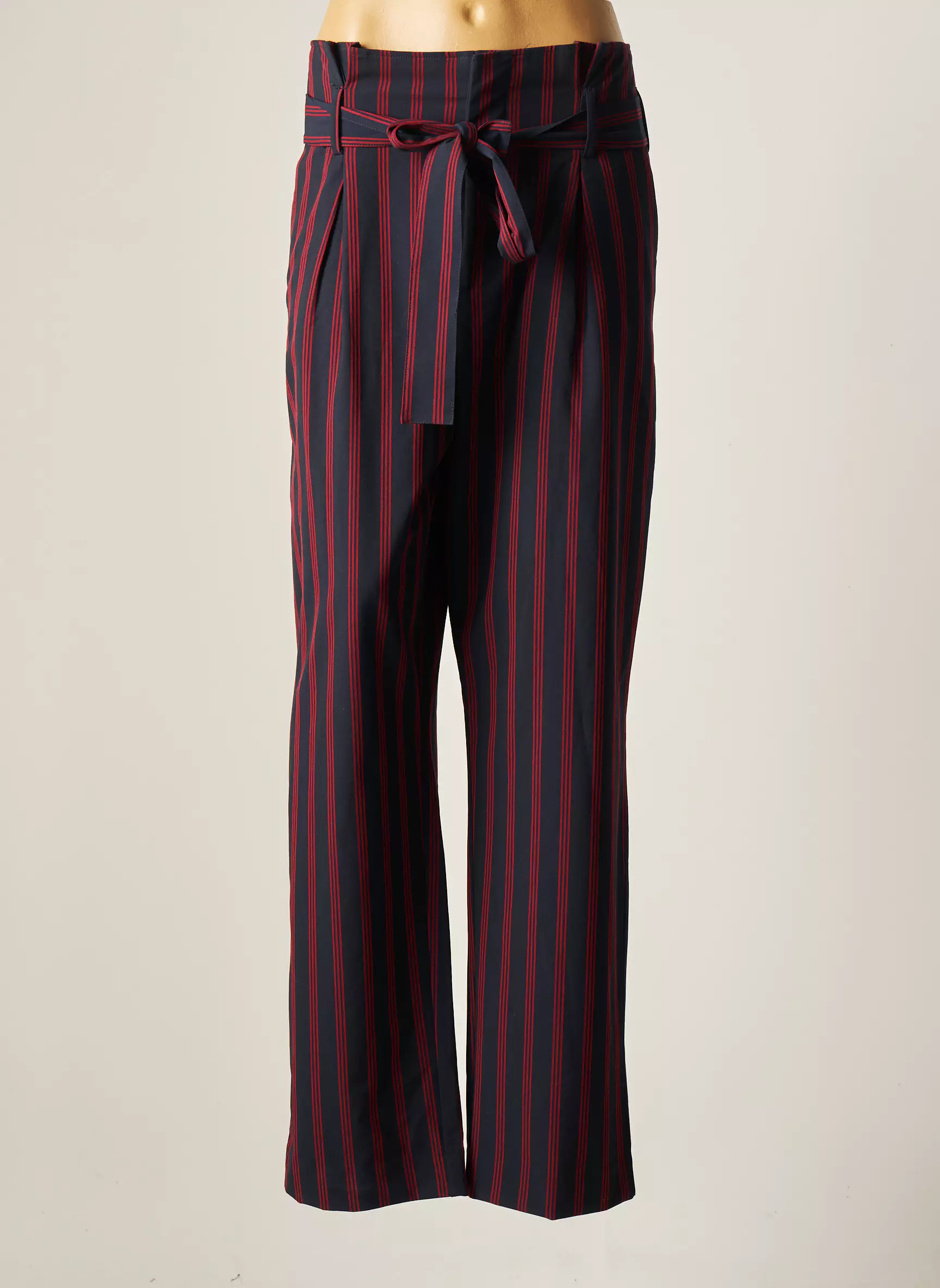 Le Fabuleux Marcel De Bruxelles Pantalons Droits Femme couleur bleu
