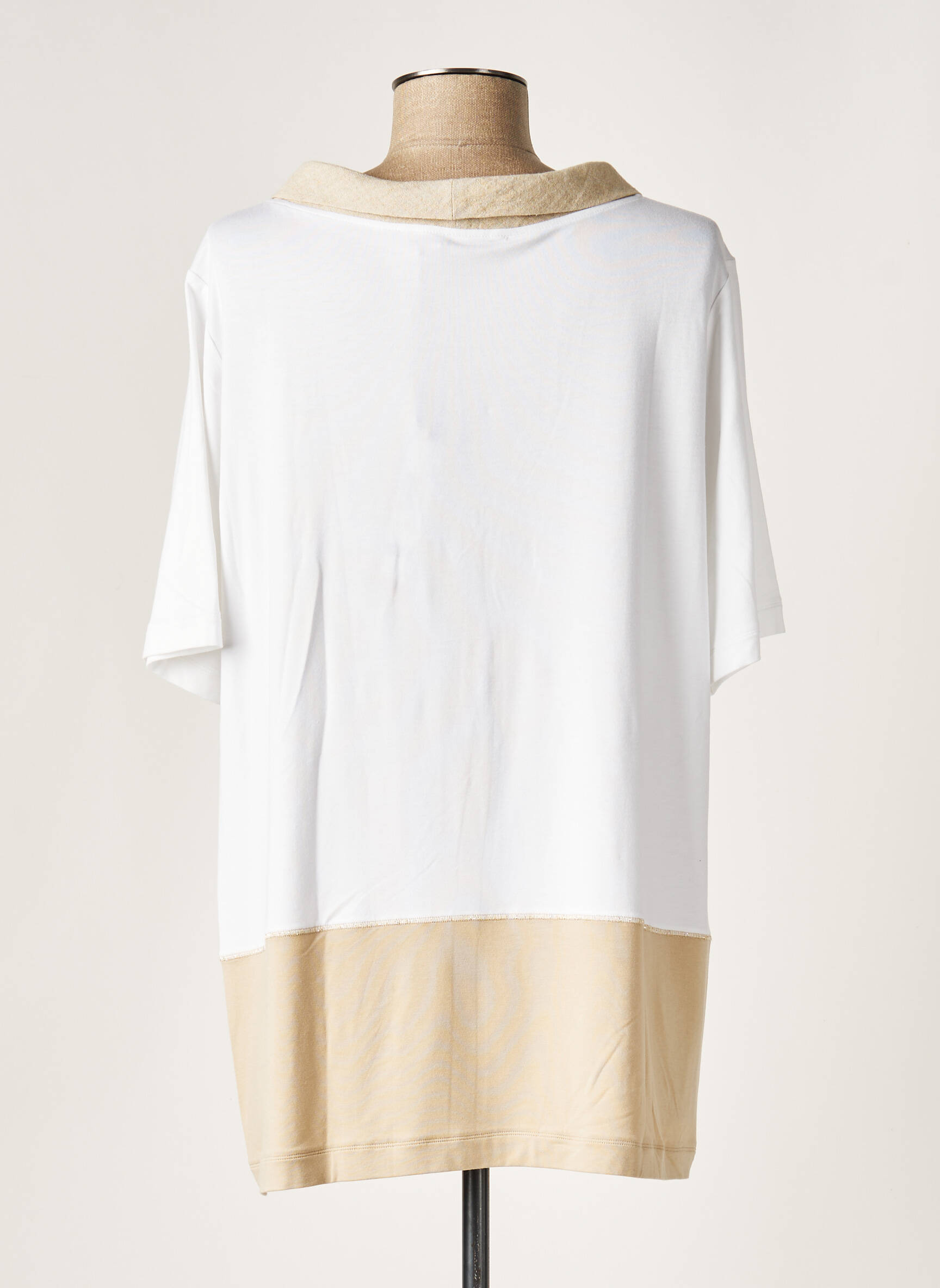 D Exterior Tuniquemanchecourte Femme couleur beige
