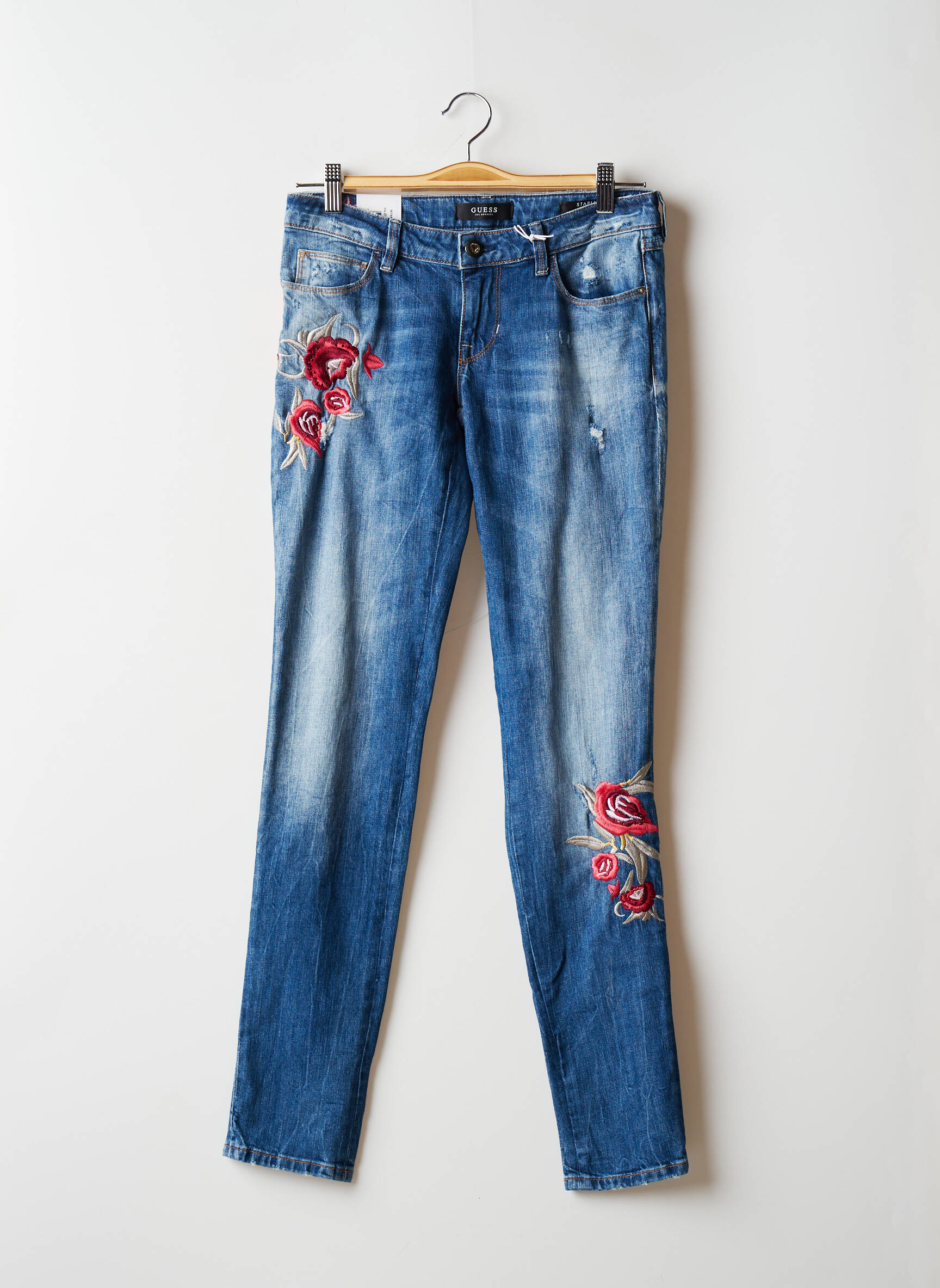 Guess Jeans Skinny Femme couleur bleu