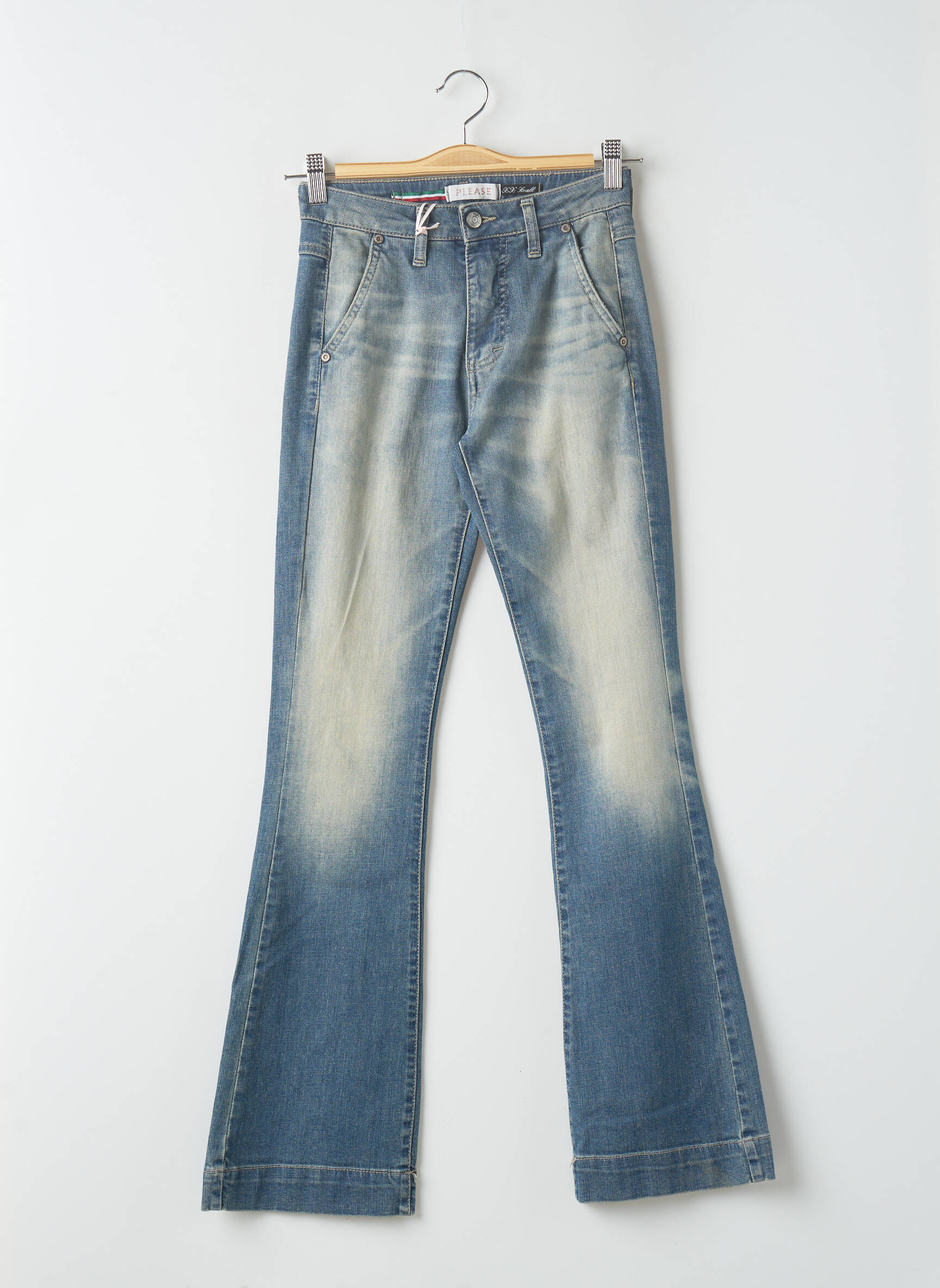 Please Jean Flare Femme couleur bleu