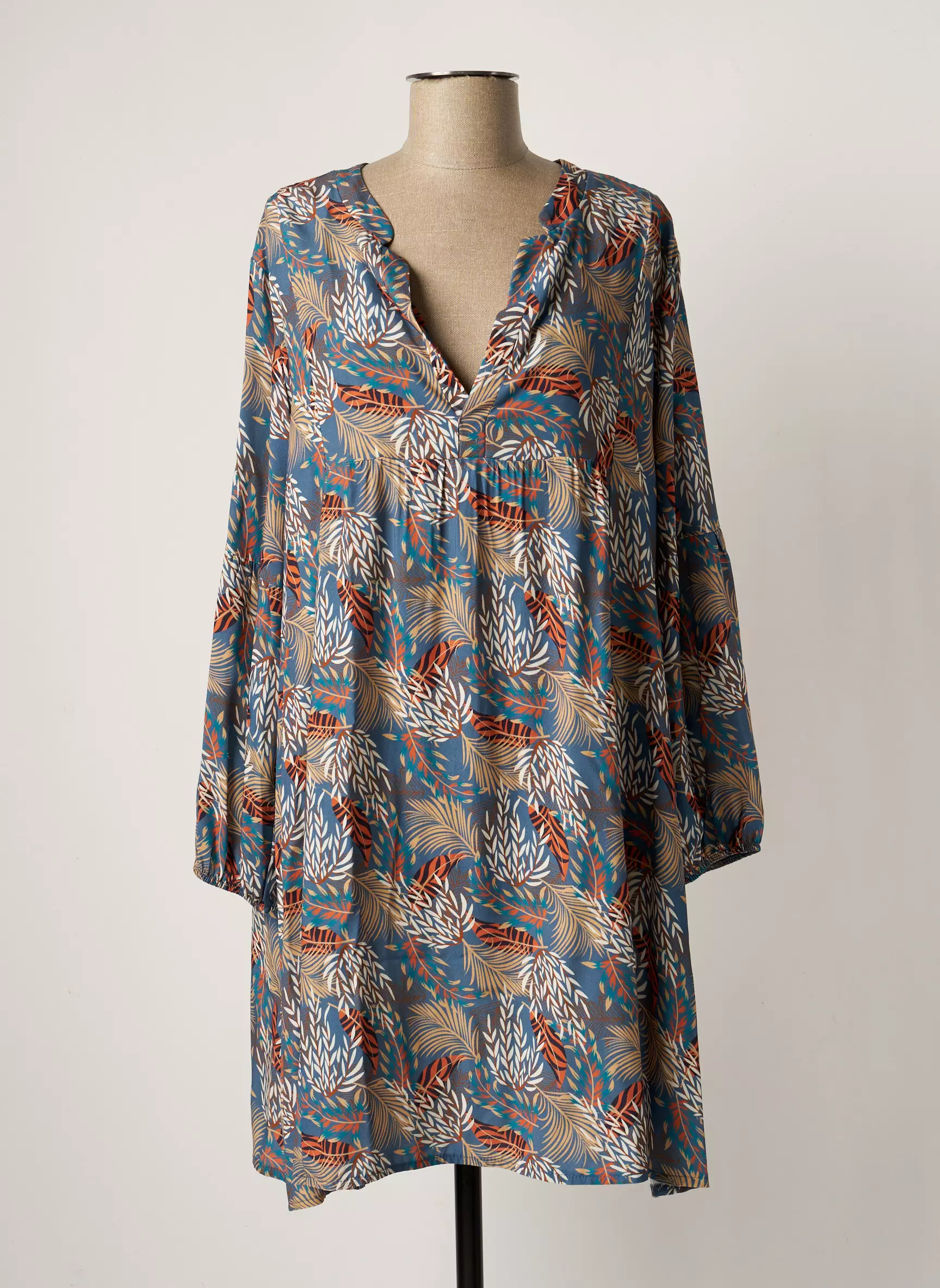 Pako Litto Robes Mi Longues Femme couleur bleu