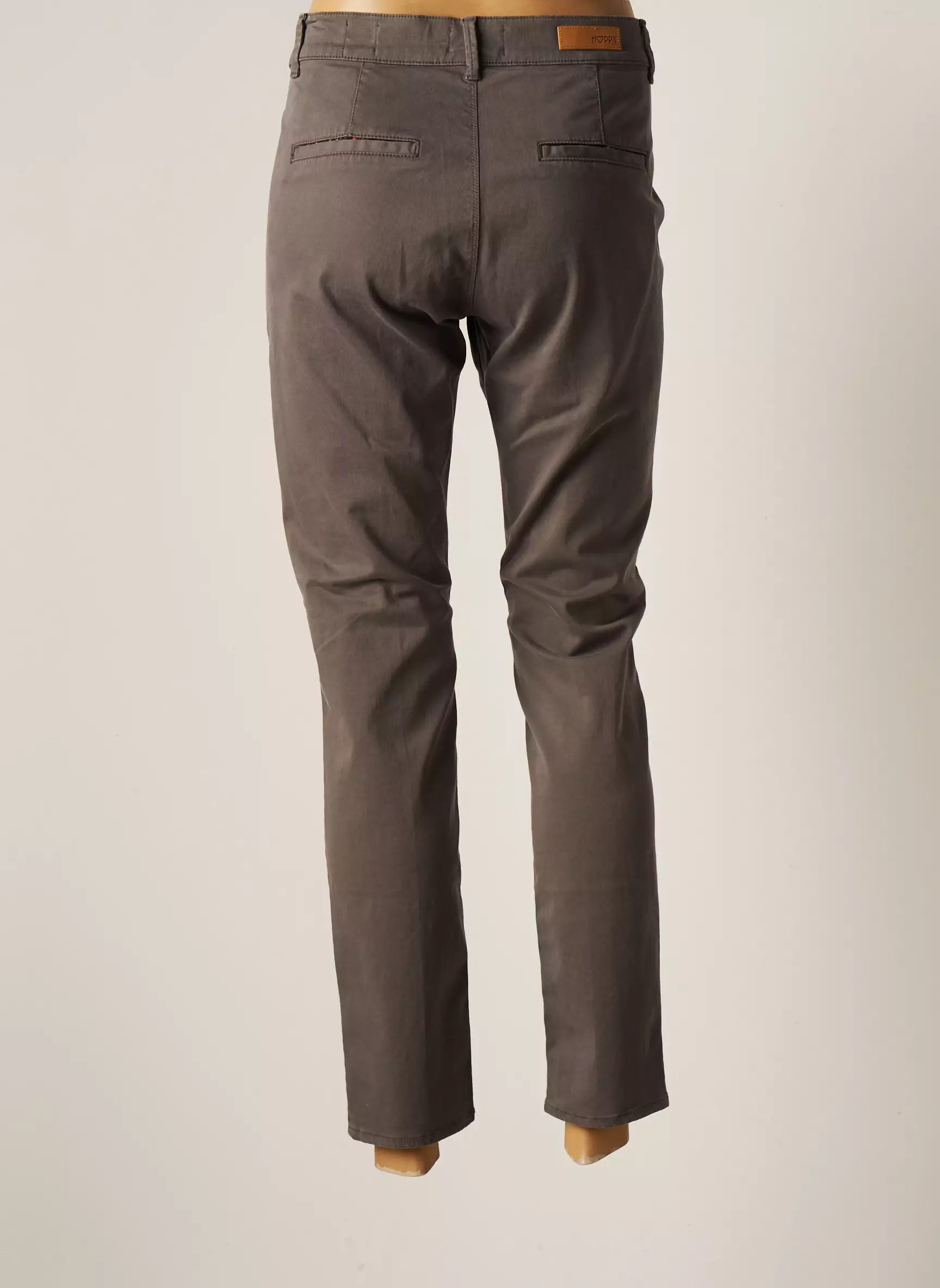 Hoppy Pantalons Chino Femme couleur gris