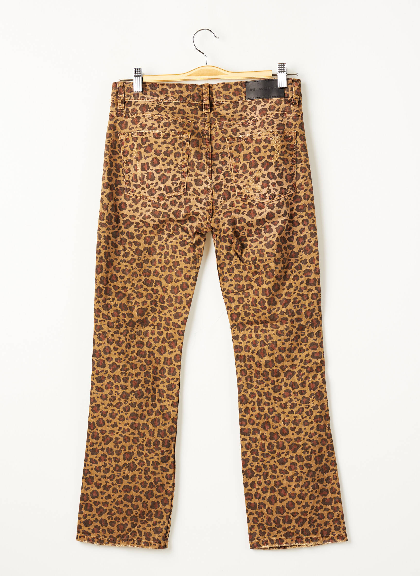 The Kooples Jeans Coupe Droite Femme couleur marron