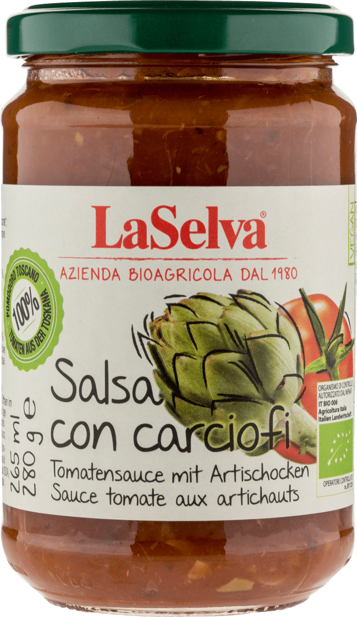 Tomatensoße mit Artischocken, 280 g