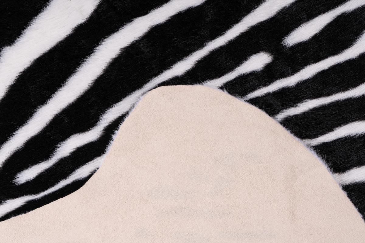 megusta Kunstfellteppich Schwarz / Weiß 160cm x 230cm