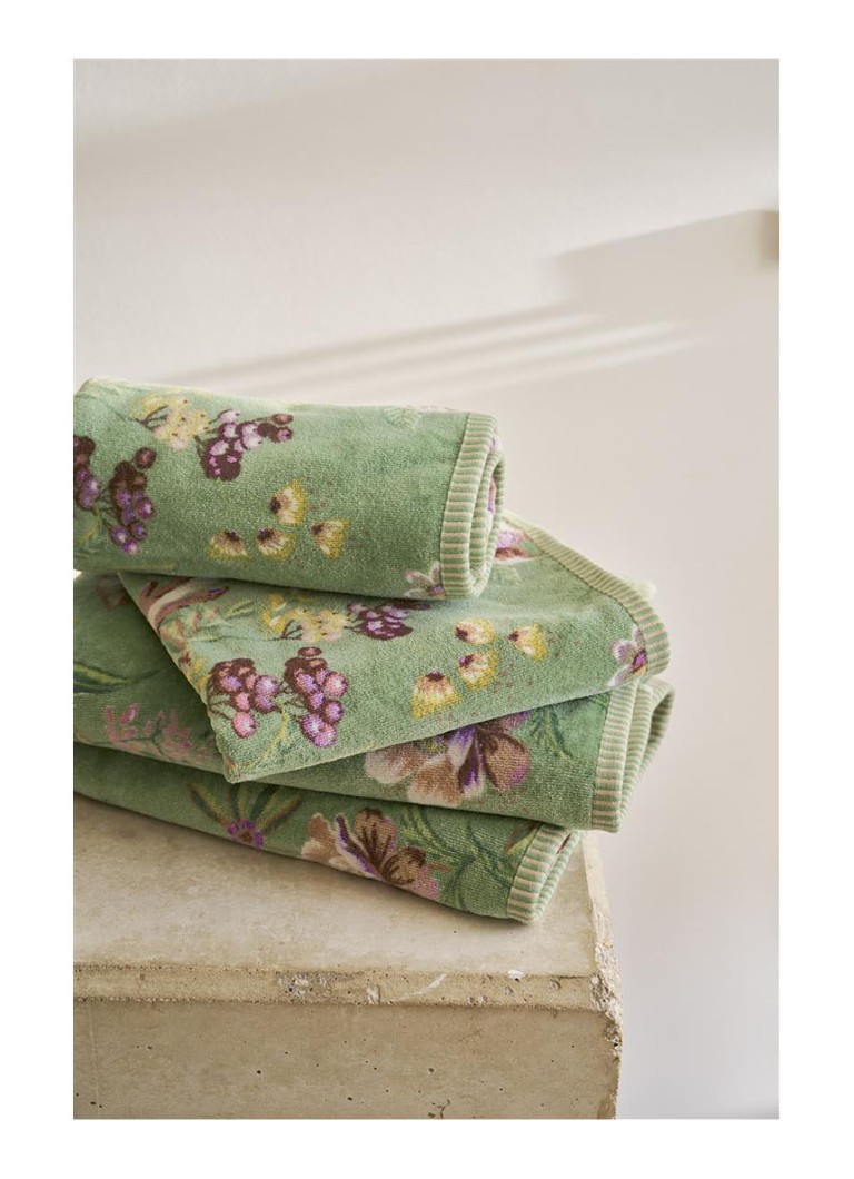 Pip Studio Secret Garden terry cotton guest towel - 400 g/m² - 30 x 50 cm