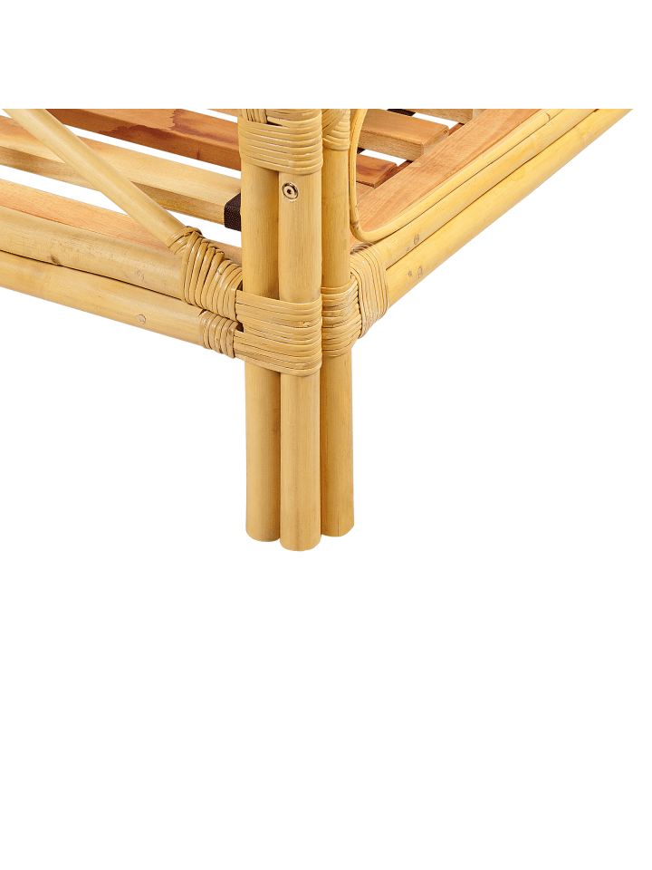 Beliani Doppelbett DOMEYROT in Heller Holzfarbton - (W) 167 x (H) 130 x (L) 207 cm günstig kaufen onesize