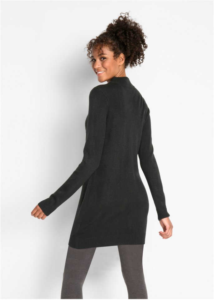 Strickkleid mit Stehkragen