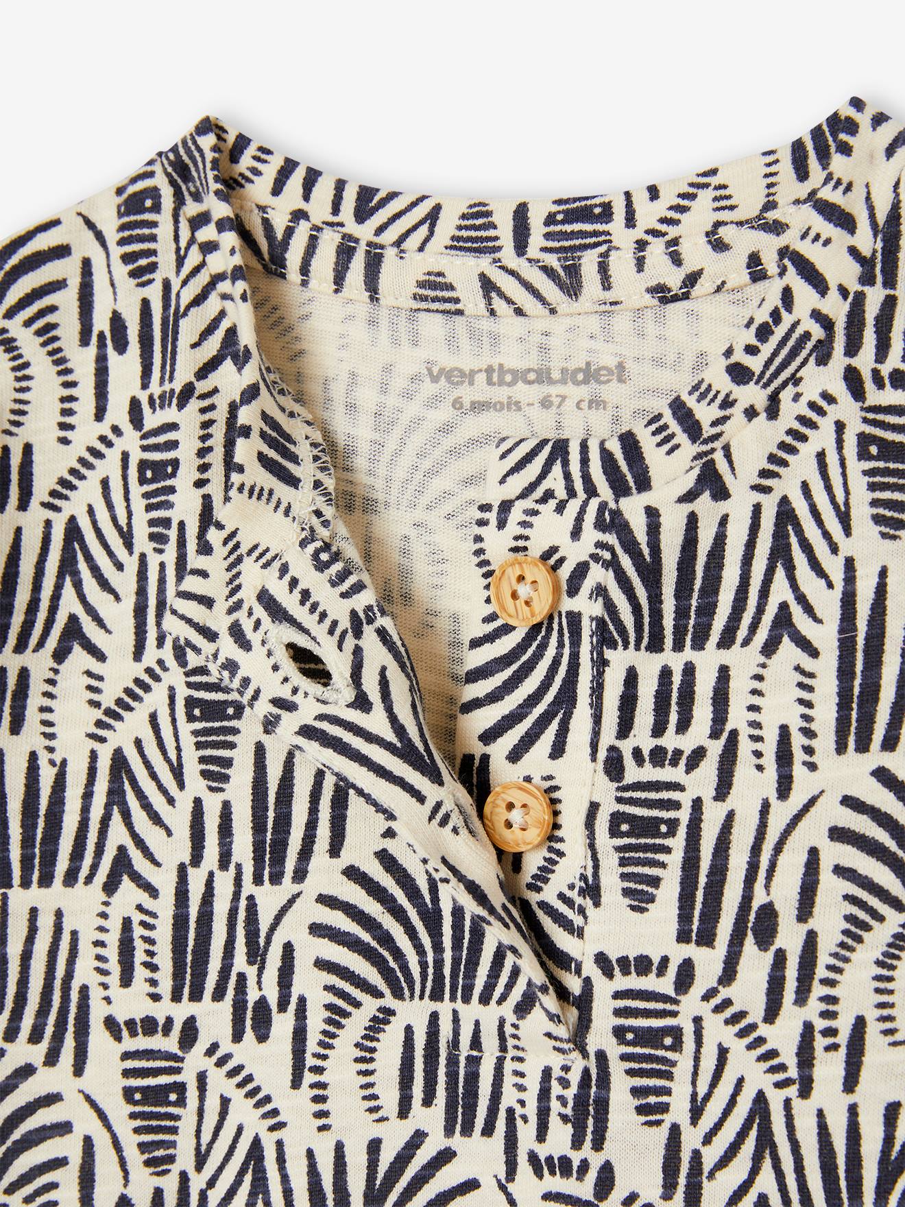 T-shirt bébé safari écru