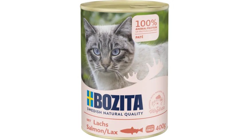 BOZITA Katzennassfutter Dose Lachs 400 g