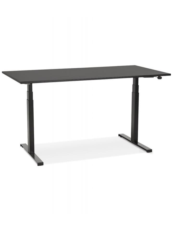 KADIMA DESIGN Elektrischer Sitz-Steh-Schreibtisch | Modern Elegant in Schwarz günstig kaufen