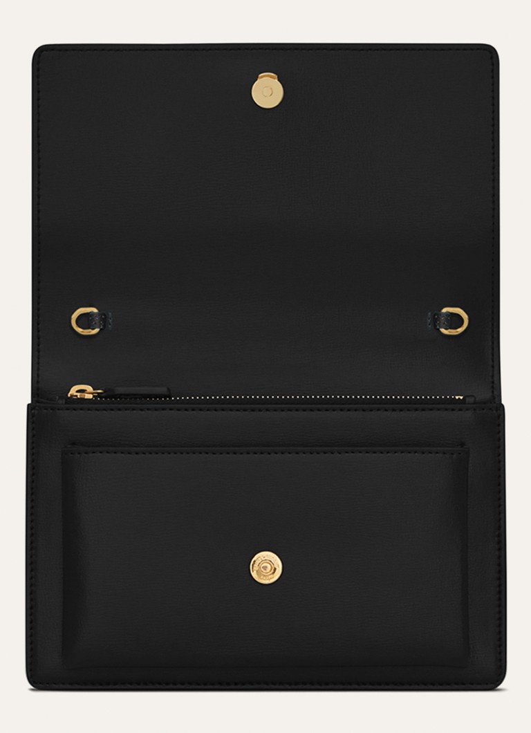 Saint Laurent Sunset novčanik od teleće kože s remenom za rame