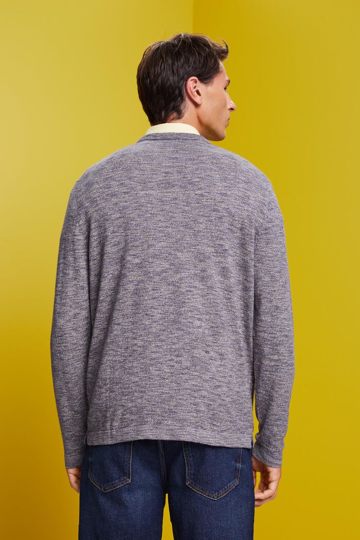 Melierter Strickpullover
