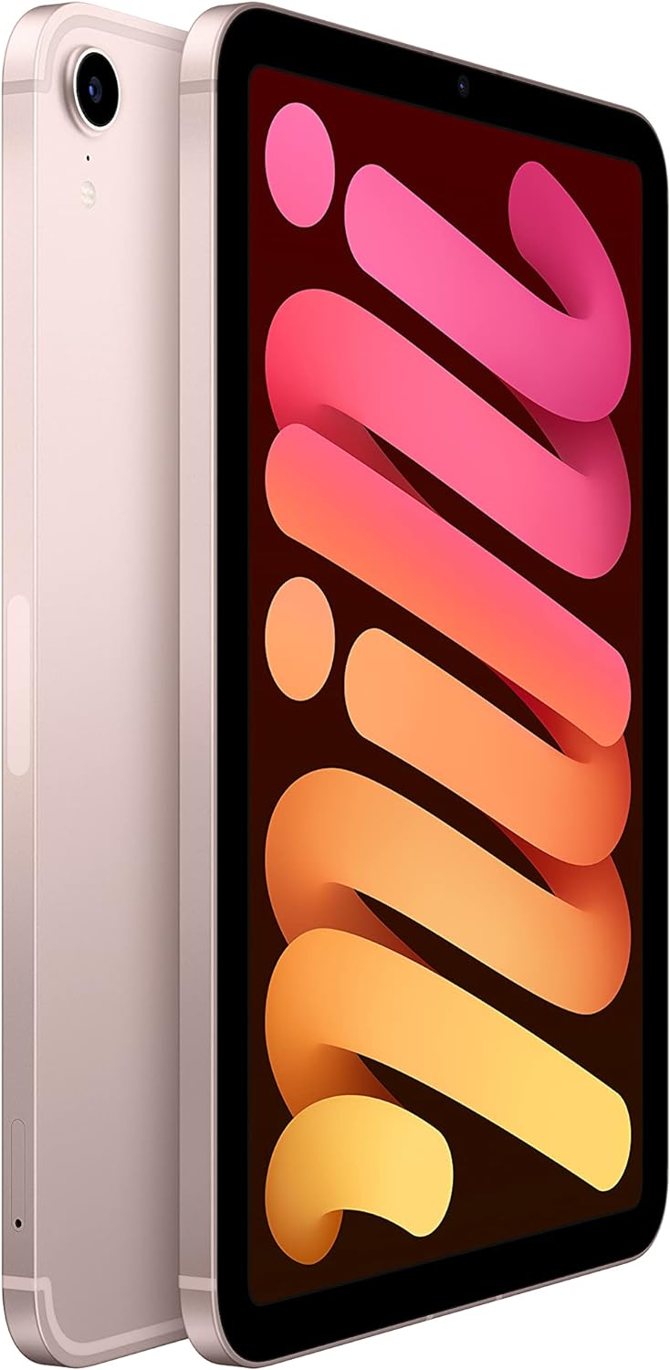 Apple iPad Mini (6th Generation): with A15 Bionic chip, 8.3-inch Liquid Retina Display, Wi-Fi 6, 12MP front/12MP Back Camera, Touch ID, All-Day Battery Life