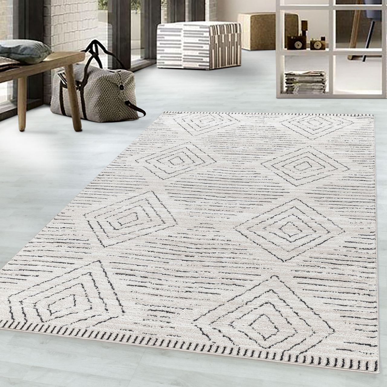 Ayyildiz Teppich, TAZNAXT 5106, CREAM, 120 x 170 cm