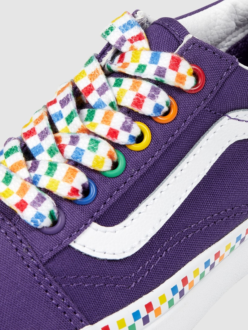 Sneaker aus Leder und Textil Modell 'Old Skool' in lila