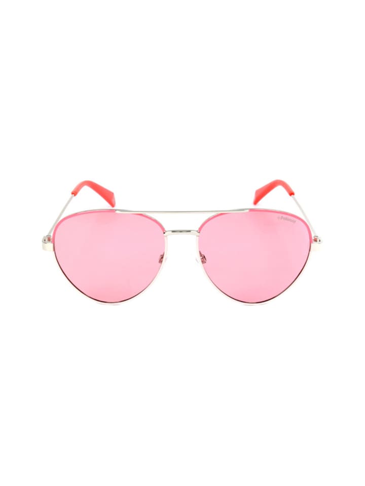 Polaroid Damen-Sonnenbrille in Silber/ Rosa günstig kaufen 59