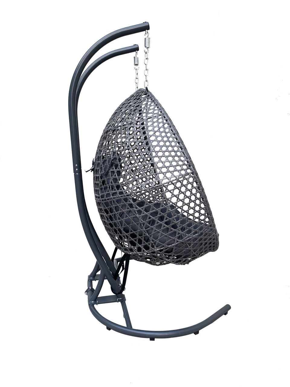 schütte Home & Living XXL-Hängesessel Polyrattan Doppelhängesessel - Grau