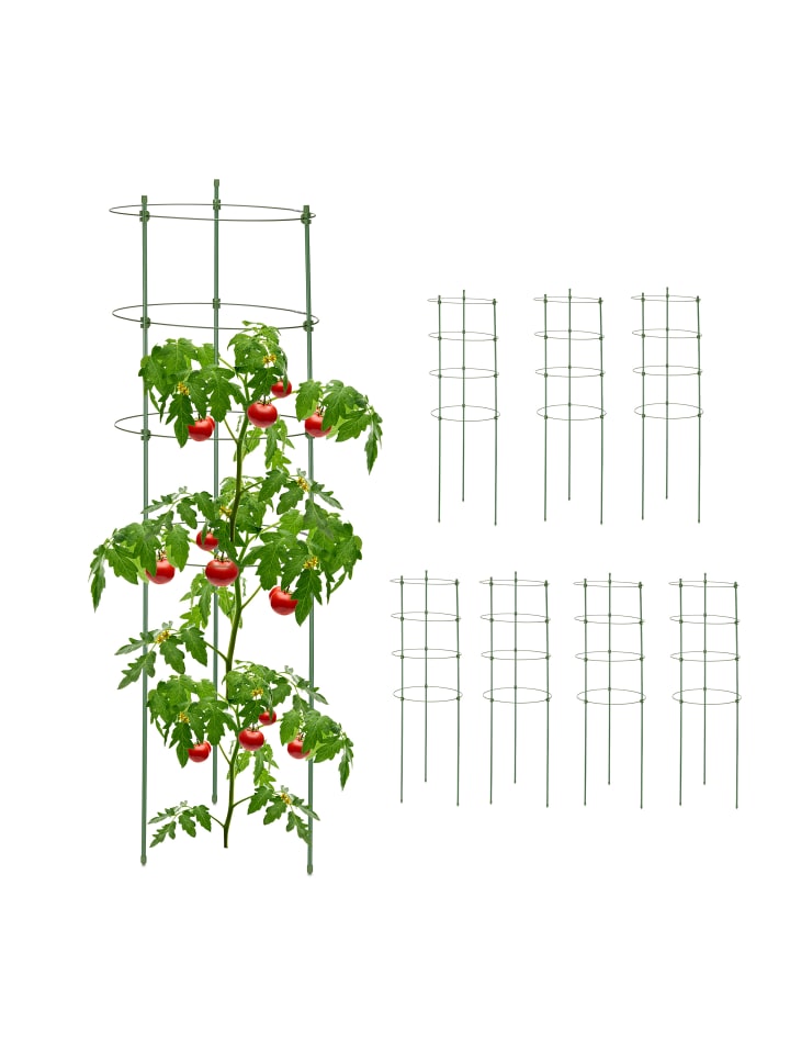 relaxdays 8 x Rankhilfe in Grün - (H)90 x Ø 28 cm günstig kaufen onesize