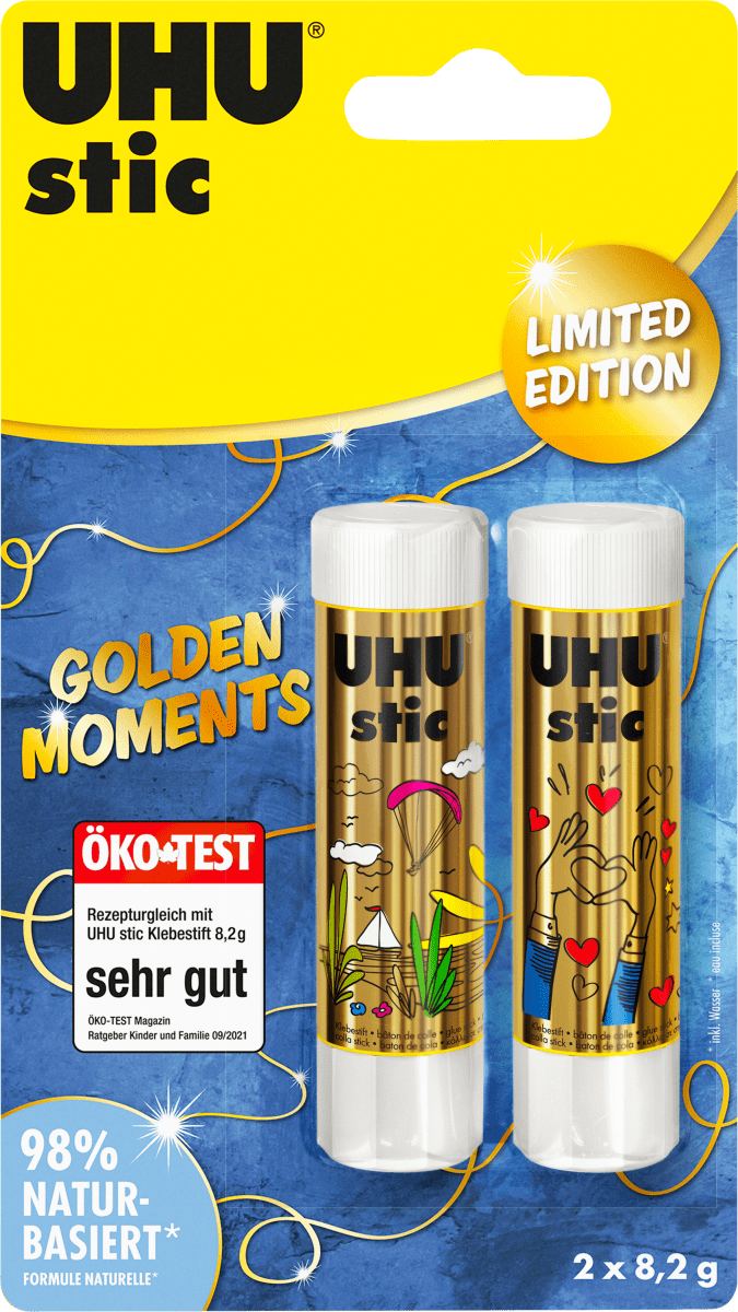 Klebestifte  Golden Moments ohne Lösungsmittel  (2 x 8,2 g), 2 St