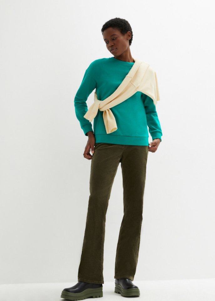 Sweatshirt mit Stickung
