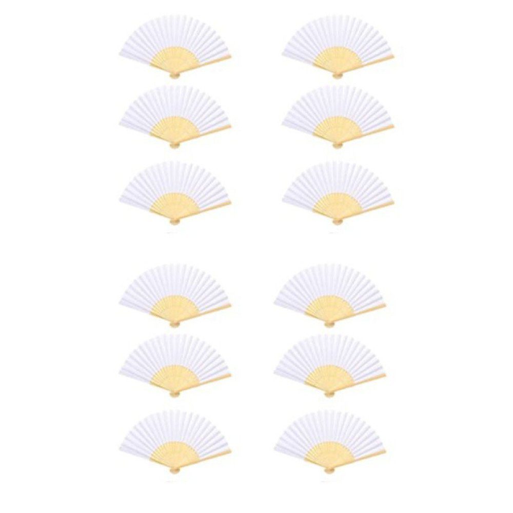 ZmdecQna Handfächer Faltfächer Papierfächer DIY und Wand Dekoration