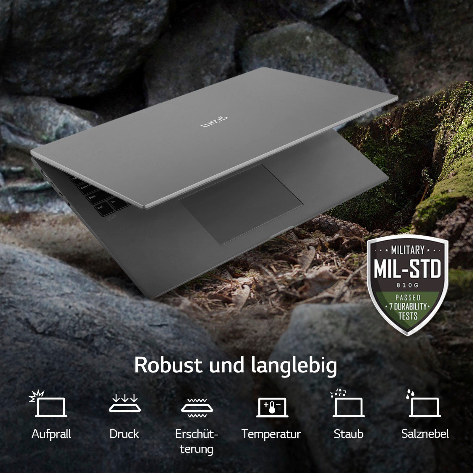 LG gram 17 Notebook (43,18 cm/17 Zoll, Intel Core i7 1260P, Iris© Xe Graphics, 512 GB SSD)