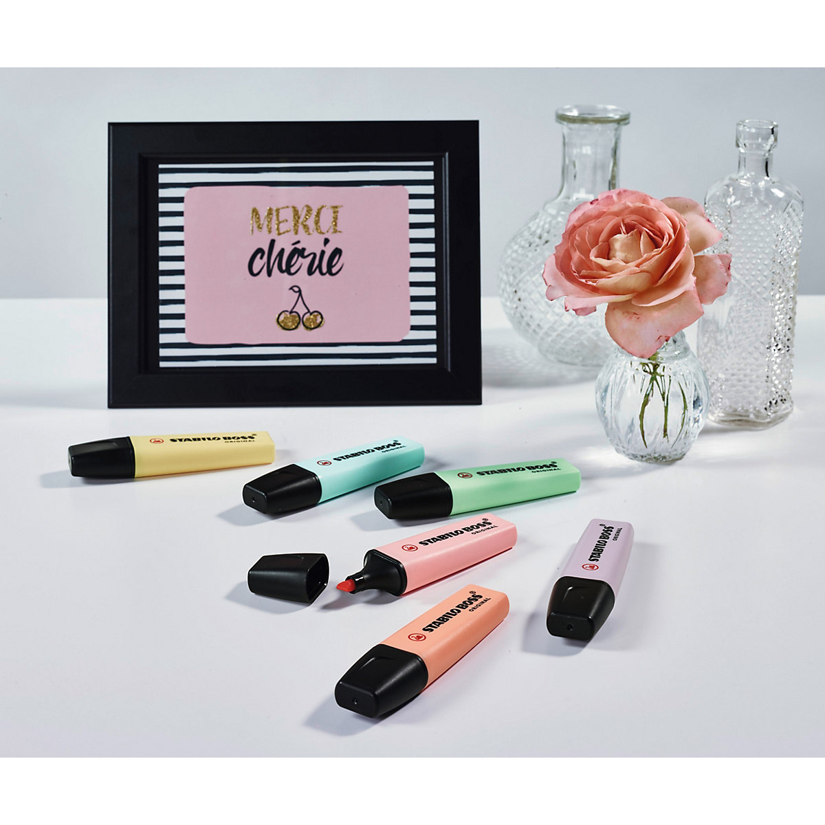Textmarker BOSS ORIGINAL Pastel, 4 Farben