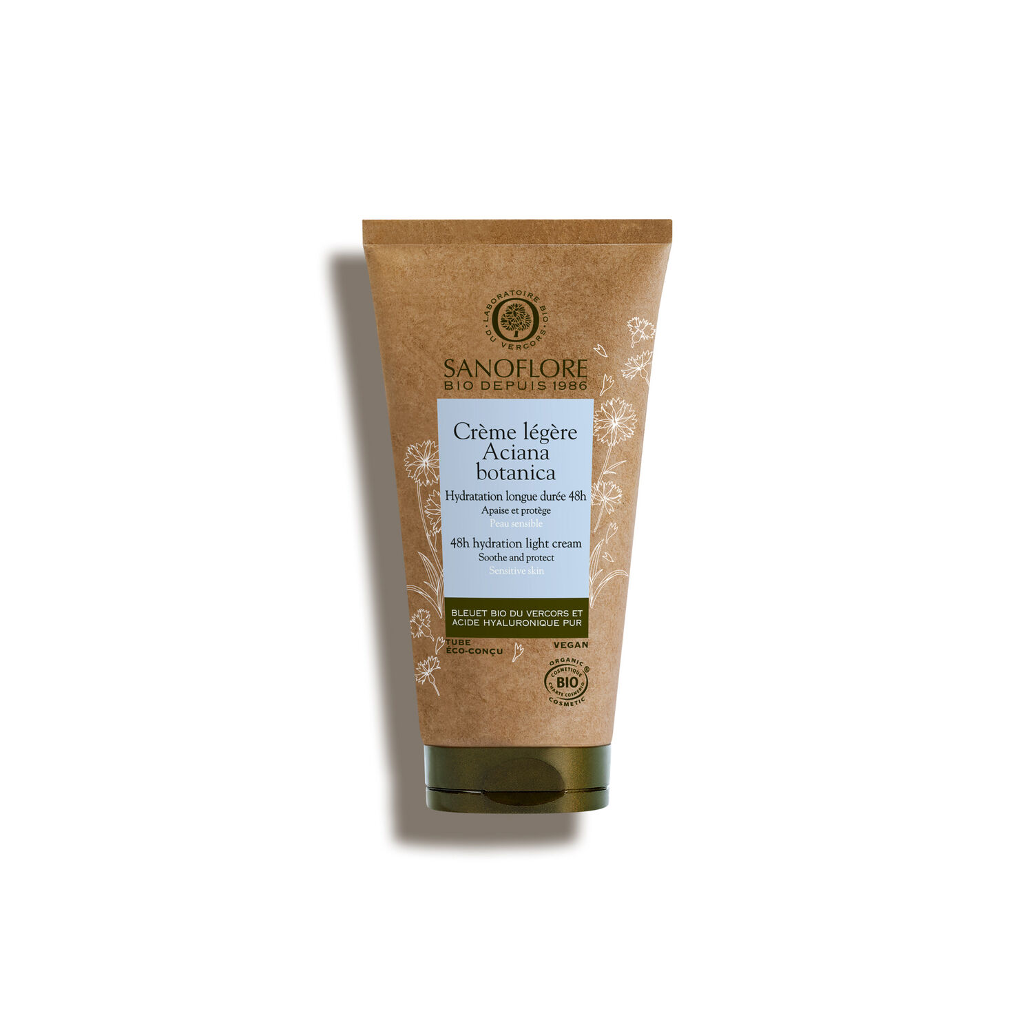 Sanoflore Crème Légère Aciana Botanica Soin Hydratant Intensif 50 ml